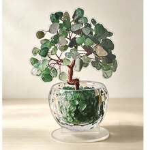 2026 New Small 2D Flat Printed Acrylic Green Crystal Tree Decoration, Christmas Table Decor Gift, Home Decor, Kitchen Decor, Room Decor, Party Decor, Decorative Craft, Desk Ornament, Dining Table Decor - Green Transparent Base - View 5