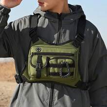 SHILAN Functional Tactical Chest Bag, Multi-Compartment Large Capacity Portable Storage Vest Bag, Suitable For Outdoor Cycling Sports - Multicolor - View 11