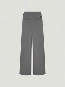 Adidas Originals Men's 3S DELUXE PANTS Woven Long Pants LE9683 - Light Grey - View 2