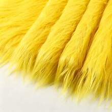 1pc Long Pile Faux Fur Fabric, Fluffy Plush Material, Multiple Colors Available, DIY Sewing And Home Party Decoration - Multicolor - View 25