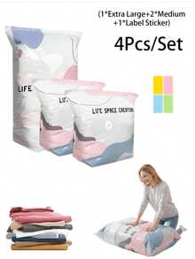 2026 Pump-Free 3D Storage Bag, 80% Compression Rate, Extra Large Capacity, 3D Roll-Up... Vacuum Sealed Bag, Upgraded Large Capacity Compression Storage Bag, Suitable For Bedding, Clothing, Blankets, Giant Bedding, Travel Storage Cubes,Travel Essential,Room Décor - View 13