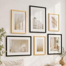 1/3件 30x40cm A3 A4 A5 30x30cm 20x25cm 鋁製相框，經典黑色金屬相框，金色極簡裝飾框，適用照片、海報、藝術品的鋁製相框，時尚牆面裝飾框，適合居家裝飾、藝廊牆、辦公室、客廳 - 多款式 - 查看 4