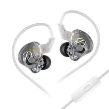 KZ Dawn - 1DD IEM Wired Earphones Noise Cancelling Earbuds, HiFi Stereo Sound, With 3.5mm Interface Compatible With Computer, Gaming, Music Player (Black) - Black-silver Line - View 5