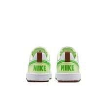 Nike Court Borough Synthetic Leather & Textile Recraft Durable Retro Comfortable Fit GS Low-Top Sneakers Unisex White/Green - White Green - View 7