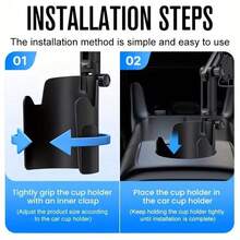 xnyocn Magnetic Car Cup Holder Phone Mount - Multifunctional Car Cup Holder Phone Mount, Foldable And Multi-Angle Adjustable, Strong Magnetic Suction, Suitable For All Smartphones, Adjustable Base, Easy Installation - Multicolor - View 7