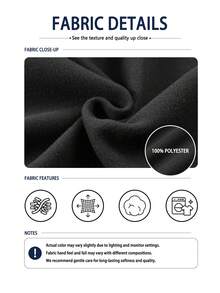 1pc Tween Boys Casual Solid Color Pullover Hoodie Jacket, Sporty College Style, Spring/Autumn - Black - View 10