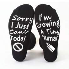 1 Pair All Cotton Mid-Calf Socks With Letter Non-Slip Dots On Sole, Floor Socks For Men And Women Gaming - Multiple Styles - View 12