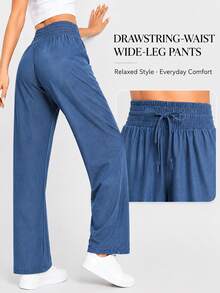 Women Pants - Blue - View 1