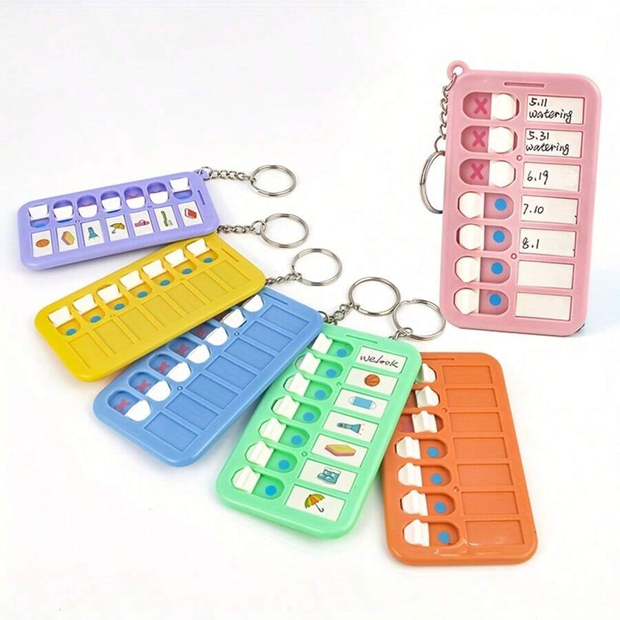 2pcs Mini Portable Memo List Board, Suitable For To Do List Planner Adults Reminder Student Supplies With Random Colors - one-size - View 1