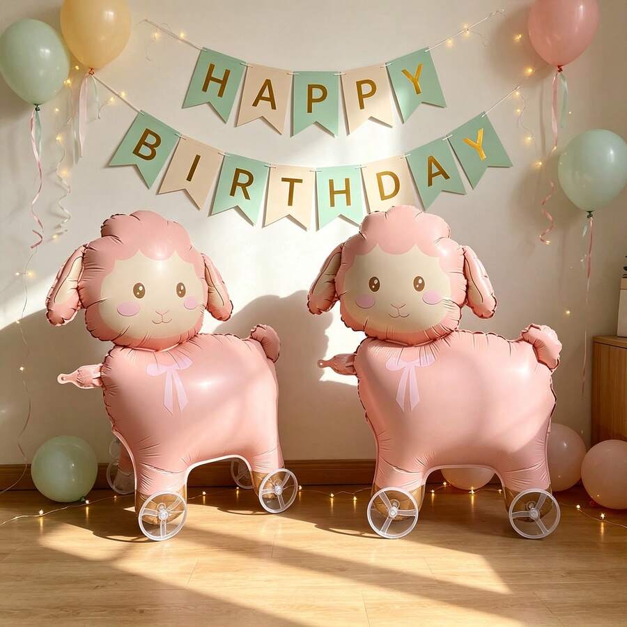 Forest Animal Standing Base Foil Balloon Set, Fox Bear Squirrel Owl ...