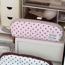 Cute 3D Angel Wings Pencil Case, Polka Dot Quilted Pen Bag, Large Capacity Stationery Pouch For Back To School, Zipper Pencil Pouch For Girls Students - Multicolor - View 19