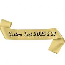Customized Glitter Ribbon, Can Be Written According To Your Requirements, Multiple Colors, Wedding Bride Gift, Happy Birthday Ribbon, Bachelorette Party Decoration, Parade Banner, Ideal Gift For Graduation Ceremony - Multicolor - View 19