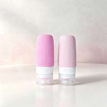 6pcs Refillable Leak-Proof Silicone Squeeze Bottles, 90ml Lotion/Shampoo Bottles And 30ml Cream Jars, TSA-Approved Travel Accessories, Travel Bottle Set - Multicolor - View 24