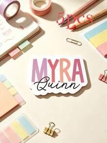 Custom Name Label Stickers, Multi-Purpose Self-Adhesive Stickers, Suitable For Decorating Water Bottles And Gift Boxes - Multicolor - View 18