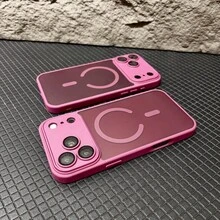 Premium Matte Skin-Friendly Phone Case, Compatible With 17 17e 16 16e 16 Pro Max 17 Pro Max 15 14 13 12 11 And Other Models, Full Camera Protection, Integrated Lens Film, Soft Touch, Anti-Fingerprint, Wireless Charging Support, Shock-Absorbing Design - Cherry Red - View 6