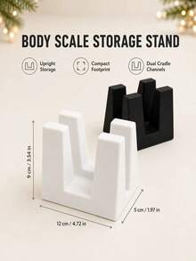 Double Layer Scale Base/Elevator Stand, Multi-Functional Storage Rack, Stable Anti-Tip, Suitable For Home And Travel, Home Decor Storage Rack, Travel Essentials, Dorm Storage, Desktop Organizer, Halloween, Christmas, Back To School Supplies - Black - View 11