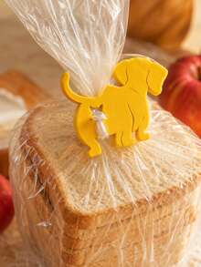 2pcs Funny Dog & Cat Bag Clips, Cute PLA Reusable Bread Bag Sealers, Twist & Slide Snack Bag Clips, Kitchen Storage, Pet Lover Gift - Multicolor - View 3