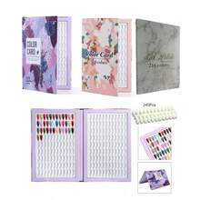 216 Nail Colors Book,Nail Color Display Book Without 240 Nail Tips,Professional Nail Color Swatches Book For Nail Polish Nails Art Design - View 1