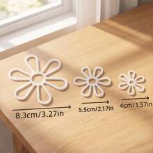 Woven Plastic Templates, Hexagonal Flower Shapes In Various Sizes, Suitable For Clothing, Bags, Cushions And Other Handmade Crafts - Multicolor - View 5