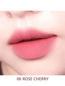 AMUSE Lip Gloss Velvet Halus 06, tekstur matte beludru, menutupi garis bibir, anti luntur, warna bibir dan pipi 2-in-1, warna tahan lama, desain praktis untuk touch-up. Kecantikan Korea, 3,3g / 0,11oz - CERI MAWAR - View 3