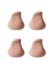 Mini Ergonomic Makeup Sponge, Latex‑Free Soft Bouncy Cosmetic Blending Sponge, Wet & Dry Use Beauty Sponge For Foundation, Concealer, Cream Makeup, Ideal For Precise Edge & Corner Makeup Application For Beginners - Multicolor - View 7