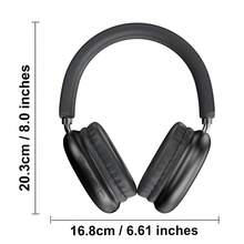 Gerripuer Headphone Bluetooth Over-Ear Lipat, Dapat Diputar, Teleskopik, Tekstur Logam, Hadiah Bisnis Kelas Atas B35s, Headphone Nirkabel 5.3 Saluran Stereo, Kontrol Volume, Hadiah yang Bermakna, Baru, Dengan Waktu Siaga yang Lama, Mendukung AUX/Nirkabel, 2 Mode Koneksi, Menggunakan Port Pengisian Daya Tipe-C, Kompatibel dengan Smartphone, Tablet, dan PC - Hitam - View 7