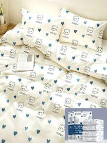 Disposable Oversized Extra-Wide 4-Piece Bedding Set For Hotel Stays, Disposable Bed Sheet And Pillowcase, Travel Essential - Multicolor - View 1