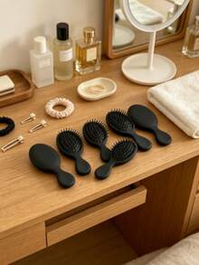 2pcs Portable Mini Combs, Home Massage Comb, Travel Convenient Air Cushion Comb, Volumizing Styling Comb, Curly Hair Shaping Comb; Suitable For All Hair Types, Ideal Choice For Home And Travel Use, Compact Hair Styling Tool - Multi-color - View 11