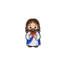 Cute Cartoon Jesus Enamel Pin,Christian Religious Fashion Decorative Pins For Backpack Bag Jacket Clothing, Perfect Gift For Men Women Friends - Multicolor - View 15
