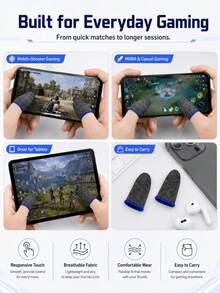 10/20/30/50pcs Mobile Game Controller Thumb Sleeves - Multicolor - View 5