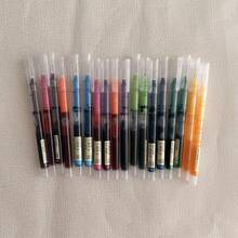 9PCS Direct Liquid Colorful Pen Set, Transparent Visible Barrel, 0.5mm Needle Tip, Multi-Color Quick-Dry Ink, Student Note-Taking, Highlighting, Planner, Hand-Drawing, Doodle, Marking, Writing Stationery - Sets - View 8
