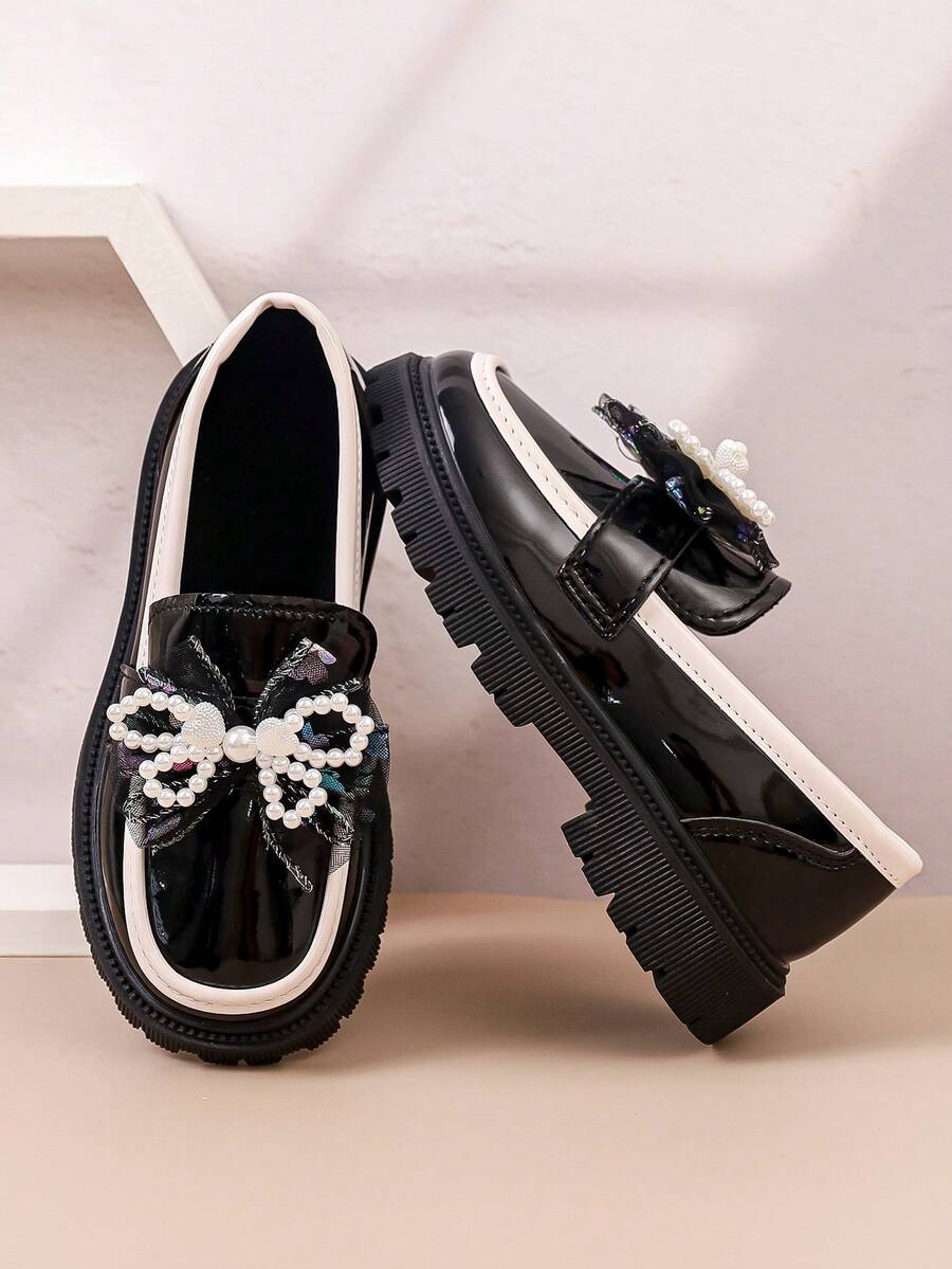 1 Pair Girls' Shoes, Little Girls' Shoes, Elegant Girls' Shoes, School ...