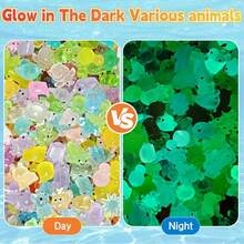 10/30/50pcs Glow In The Dark 3D Animal Toys Mystery Bags - Unique DIY Crafts & Party Favors Toys(Random), Birthday Gift - Multicolor - View 4