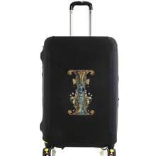 Elastic Luggage Cover, Vintage Glamorous Letter Print Luggage Protective Cover, Stretchable Dustproof Scratch-Resistant Reusable Travel Cover, Suitable For 18-32 Inch Luggage - Black - View 27