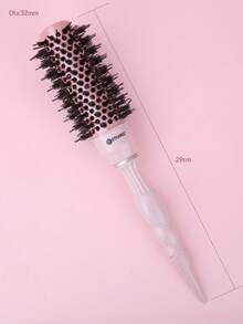 Stylance Salon Professional Nano-Technology Negative Ion Aluminum Tube Nylon Bristle + Boar Bristle Pointed Handle Paddle Brush - Pink - View 4