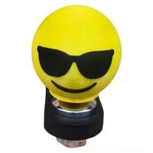 Funny Smiling Face Tow Hitch Cover - Universal Rubber Trailer Hitch Plug Cap, Cute Car Accessory For Truck & SUV Receiver Protection - A - View 11