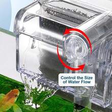 New Aquarium Hanging Filter Mini Filter Fish Tank USB Power Interface 2.5W Flow 250H/L Suitable For Fish Tanks Below 30cm - Black - View 6