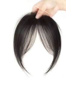 1pc New Style Fake Bangs Hair Piece Top Hair Extension Bangs Wig, Voluminous Lightweight Invisible Hair Patch, Eight-Character Bangs Wig For Women - Multicolor - View 9