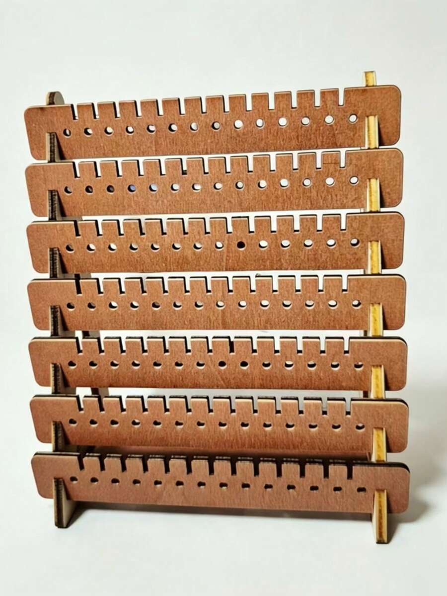 Wooden Multi-Layer Bracelet Display Stand, Multi-Bar Design, Can Store And Hang Bracelets, Beads, Necklaces, Easy To Access, Dual Use For Store Display And Home Jewelry Organization - Multicolor - View 1