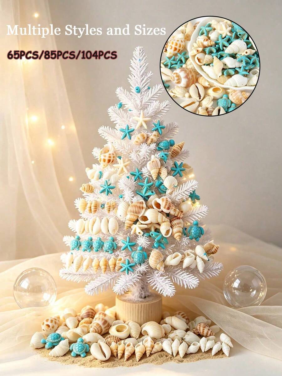 天然扇貝殼 DIY 繪畫、烘焙與海灘婚禮裝飾用 白色貝殼大包裝,適合海洋主題派對與居家裝飾海灘派對 - 多色 - 查看 1