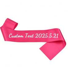 Customized Glitter Ribbon, Can Be Written According To Your Requirements, Multiple Colors, Wedding Bride Gift, Happy Birthday Ribbon, Bachelorette Party Decoration, Parade Banner, Ideal Gift For Graduation Ceremony - Multicolor - View 20