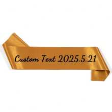 Customized Glitter Ribbon, Can Be Written According To Your Requirements, Multiple Colors, Wedding Bride Gift, Happy Birthday Ribbon, Bachelorette Party Decoration, Parade Banner, Ideal Gift For Graduation Ceremony - Multicolor - View 9