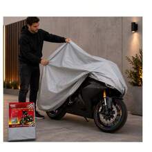 Funda Impermeable para moto y cubierta protectora - Gris Claro - Ver 2