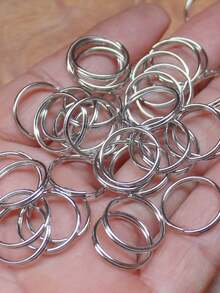 1 Pack Fashion 10mm Silver Open Jump Rings For Keychain Making And Jewelry Accessories - Silver - View 2