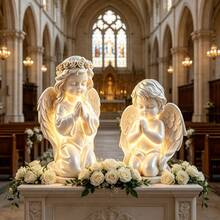 2PCS 3D Kneeling Praying Cherub Angel Silicone Mold Set, Reusable Easy‑Release Casting Mould For Epoxy Resin, Candle, Soap And Plaster, For DIY Handmade Home Decor Ornament Crafts - Angel Mold Set - View 3