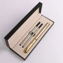 4pcs/Set Luxury Metal Ballpoint Pens, Business Signature Writing Pens, Suitable For Office And Daily Use, Classic Design, 0.5mm Black Ink, Smooth Writing. Ideal Choice For Business Gifts And Holiday Presents. Perfect For Graduation And Back To School Season - A - View 9