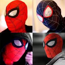 Disney 6 Styles | Spider-Man Universe Character Full Face Mask | Lightweight Durable Elastic Fabric | Cosplay Accessory | Urban Hero Style | Easy To Put On And Take Off, Suitable For Conventions, Events And Photography | Perfect Gift For Friends On Halloween, Christmas, Valentine's Day, Birthday, Back To School, Graduation Season (Mixed Set Randomly Sent) - One Size - View 3