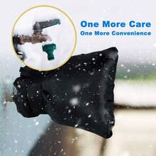 1pc Enlarge Outdoor Faucet Cover For Winter Freeze Protection, 3M Thinsulate, Covers For Wall Taps Outside, Waterproof & Frost Free Insulated Spigot Cover,Faucet Socks - Multicolor - View 10