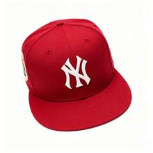 New Era 9FIFTY Adjustable Flat Brim Baseball Cap, Unisex Fashion Hat 72019 - Red - View 12