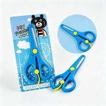 Tijeras Escolares Oso Azul 18cm - Azul - Ver 2
